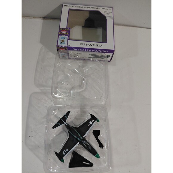 Model Power 5393-1 Postage Stamp 1:100 Scale Die Cast F9F Panther Airplane - Picture 1 of 11